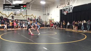 110 lbs Quarterfinal - Layla Hamilton, West Branch vs Emma Butt, Northeast