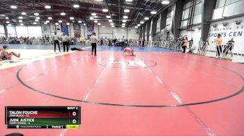 96 lbs Rd# 1 9:00am Friday - Talon Fouche, Iowa Black vs Jude Justice, Terps XPress