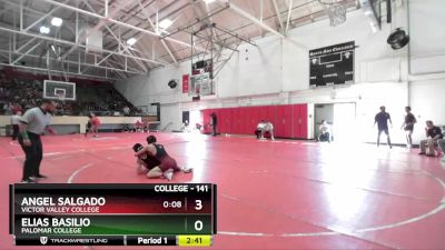 141 lbs Champ. Round 1 - Elias Basilio, Palomar College vs Angel Salgado, Victor Valley College