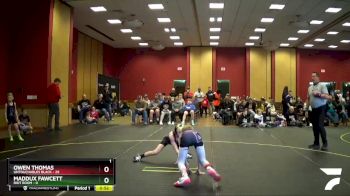 80 lbs Round 2 (6 Team) - Maddux Fawcett, Riot Room vs Owen Thomas, Untouchables Black