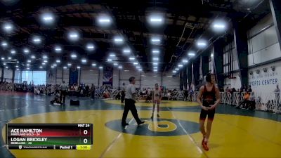 88 lbs Rd# 7- 10:45am Saturday Final Pool - Ace Hamilton, Maryland GOLD vs Logan Brickley, Rebellion