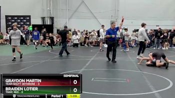 98 lbs Semis (4 Team) - Graydon Martin, Team Shutt Dethrone vs Braiden Lotier, TNWC Red