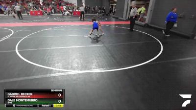 72 lbs Semifinal - Dale Montemurro, BAM vs Gabriel Becker, Slinger Red Rhinos WC