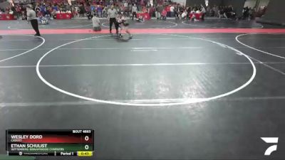 72 lbs Cons. Round 5 - Ethan Schulist, Wittenberg Birnamwood Chargers vs Wesley Doro, Cadott