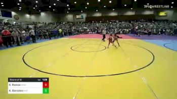 76 lbs Round Of 16 - Sky Ramos, Sunkist Kids Monster Garage vs Kalijah Gonzales, Kingdom Wrestling Club