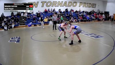 145 lbs Semifinal - Nate Foley, Connellsville vs Braden Hoffer, Connellsville
