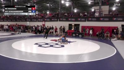61 Final kg Champ. Round 1 - Jett Strickenberger, Black Fox Wrestling Academy vs Nic Bouzakis, Ohio RTC/ Titan Mercury Wrestling Club (TMWC)