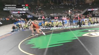 1st Place Match - Addison Arvdal, Sutherland vs Ida Bumgarner, Broken Bow