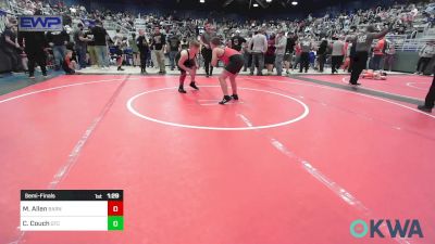 110 lbs Semifinal - Miles Allen, Barnsdall Youth Wrestling vs Cooper Couch, Grove Takedown Club