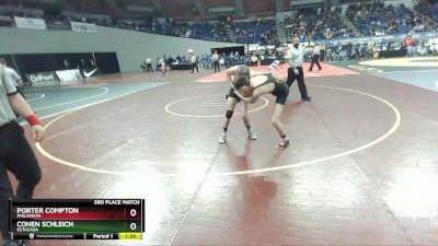 4A-138 lbs 3rd Place Match - Cohen Schleich, Estacada vs Porter Compton, Philomath