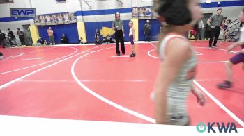 54-58 lbs Rr Rnd 4 - Remi Sperry, Mannford Pirate Youth Wrestling vs Prim Merrell, Mannford Pirate Youth Wrestling