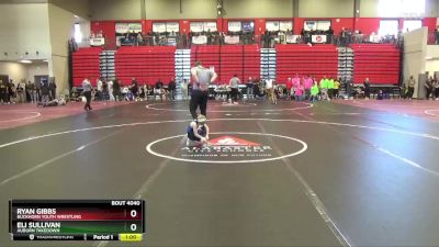 45 lbs Semifinal - Eli Sullivan, Auburn Takedown vs Ryan Gibbs, Buckhorn Youth Wrestling