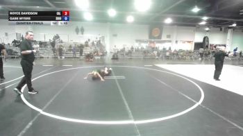 65 lbs Quarterfinal - Royce Davidson, Cal Grapplers vs Gabe Myers, Shootbox WC