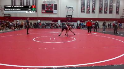 184 lbs Champ. Round 2 - Owen Gudmundson, Simon Fraser (B.C.) vs Jaden Echeverria, Southern Oregon