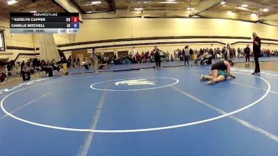 160 lbs Cons. Semi - Katelyn Capper, Indiana Tech University vs Camille Mitchell, Alma Collage