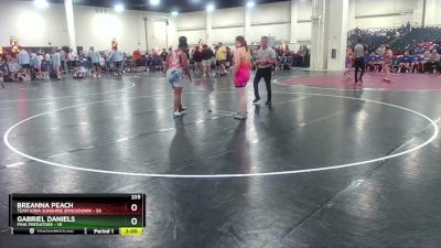 235 lbs Round 1 (8 Team) - Breanna Peach, Team Iowa Sunshine Smackdown vs Gabriel Daniels, Pink Predators