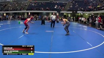 130 lbs Round 4 - Ian Oyloe, Warrior Mat Club vs Kaelib Richmond, Tomah/Askren