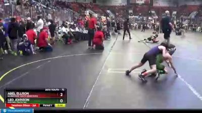 72 lbs Cons. Round 3 - Leo Johnson, Oxford Youth WC vs Abel Ellison, Gladstone Youth Wrestling