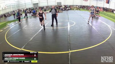 132 lbs Cons. Round 1 - Weston Forrie Dukes, Pahranagat Valley vs Jackson Armstrong, White Pine