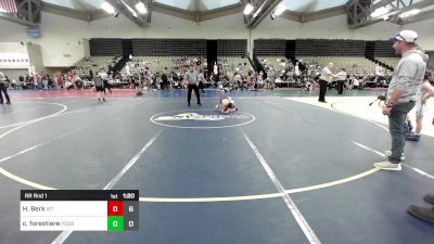 53 lbs Rr Rnd 1 - Henry Berk, Washington Twp vs Colton Forestiere, Poquoson Bulls