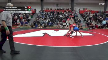 125 lbs 1st Place Match - Keston Spratt, Williamsburg vs Makinzee Petre-King, Benton Community