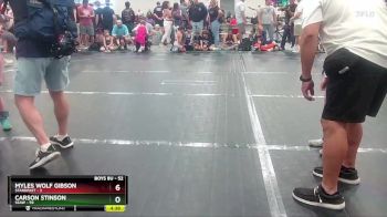 52 lbs Quarterfinal - Myles Wolf Gibson, Standfast vs Carson Stinson, Ssaw