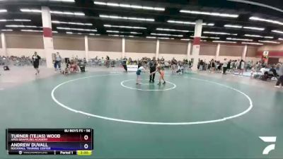 56 lbs Round 1 - Turner (Tejas) Wood, Apex Grappling Academy vs Andrew Duvall, Rockwall Training Center