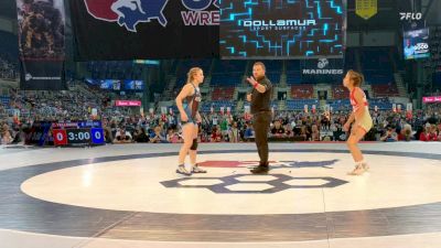 125 lbs Cons. Sub-rd Of 32 - Cateri Yellowhawk, SD vs Emerson Gregg, IA