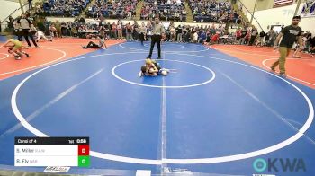60 lbs Consi Of 4 - Samuel Miller, R.A.W. vs Bo Ely, Warner Eagles Youth Wrestling