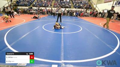 60 lbs Consi Of 4 - Samuel Miller, R.A.W. vs Bo Ely, Warner Eagles Youth Wrestling