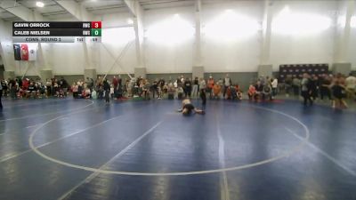 75 lbs Cons. Round 2 - Gavin Orrock, Hook`em W.C. vs Caleb Nielsen, RWC - Roy Wrestling Club