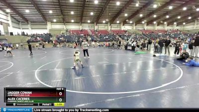 51 lbs Cons. Semi - Alex Caceres, Charger Wrestling Club vs Jagger Cowan, Juab Wrestling Club