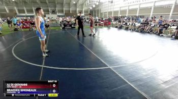 190 lbs Round 3 (8 Team) - AJ Di Giovanni, New Jersey vs Braeden Simoneaux, Louisiana
