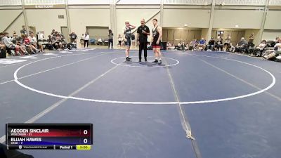 190 lbs Semis & 3rd Wb (16 Team) - Aeoden Sinclair, Wisconsin vs Elijah Hawes, Utah