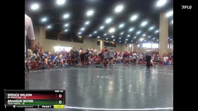 80 lbs Round 2 (6 Team) - Spence Wilson, BS Wrestling vs Branson Boyer, Team Misfits