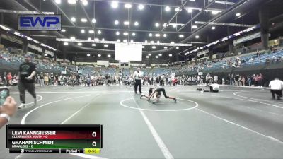 90 lbs Cons. Semi - Levi Kanngiesser, Clearwater Youth vs Graham Schmidt, Brawlers