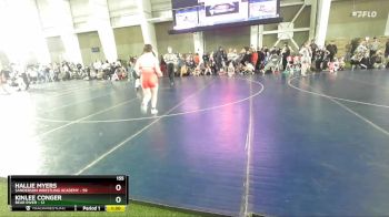 155 lbs Round 3 (4 Team) - Hallie Myers, Sanderson Wrestling Academy vs Kinlee Conger, Bear River