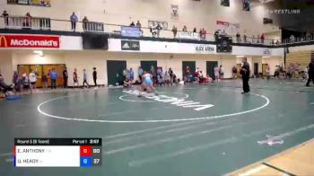 132 lbs Round 5 (6 Team) - UTAH HEADY, UNION COUNTY vs ELIJAH ANTHONY, CENTRAL INDIANA ACADEMY OF WRESTLING