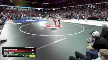 D2-190 lbs Quarterfinal - Wyatt Ingham, Amery vs Ross Crist, Darlington/Black Hawk