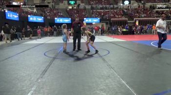 100 lbs Cons. Round 2 - Kyncie Schierman, Silver Valley Wrestling Club vs Michaela Burns, East Glacier Bobcats