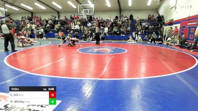 120 lbs Consi Of 8 #2 - C. Hill, McAlester High School Girls vs Hailey Whitley, Tahlequah Girls HS