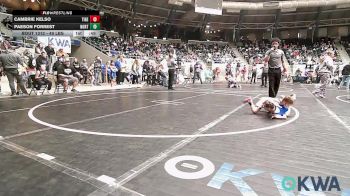 49 lbs Round Of 64 - Cambrie Kelso, Tiger Trained Wrestling vs Paeson Forrest, Northeast Take Down Club