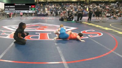 132 lbs Consi Of 16 #2 - Lacie Knick, OH vs Dru Turner, OK