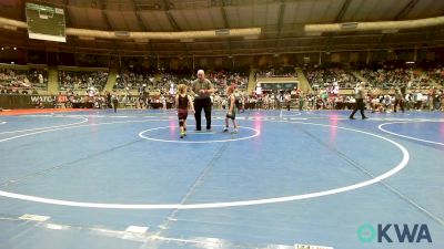 60 lbs Round Of 16 - Archer Haley, Broken Bow Youth Wrestling vs Dozer Blakley, Pocola Youth Wrestling