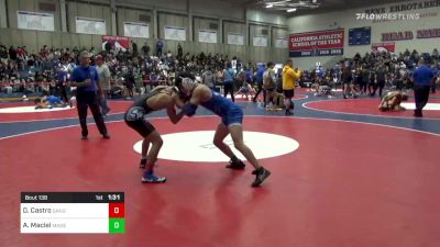 138 lbs Round Of 32 - Diego Castro, Sanger West vs Ayden Maciel, Madera