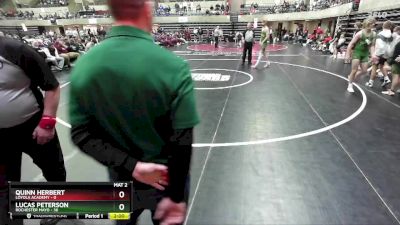 189 lbs Finals (8 Team) - Quinn Herbert, Loyola Academy vs Lucas Peterson, Rochester Mayo