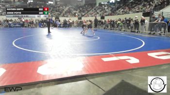 84 lbs Consi Of 8 #2 - Hayden Smith, Broken Arrow Girls Junior High vs Annie Potts, Sand Springs Jr High