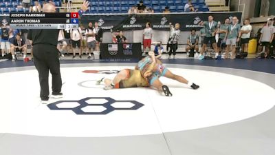 215 lbs Cons. Rd Of 32 - Joseph Harriman, California vs Aaron Thomas, Arkansas