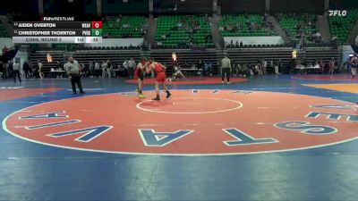 1A-4A 113 Cons. Round 2 - Christopher Thornton, Pleasant Valley vs Aiden Overton, Weaver