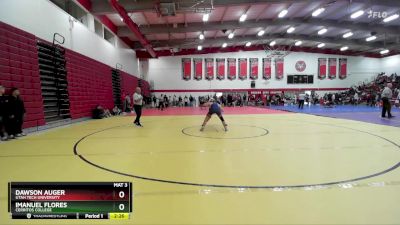 141 lbs Cons. Round 1 - Imanuel Flores, Cerritos College vs Dawson Auger, Utah Tech University